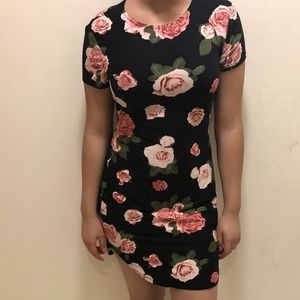 Floral Body Con Dress